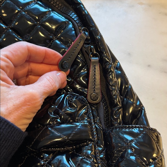 MZ Wallace Metro Deluxe Backpack black lacquer - Picture 4 of 10